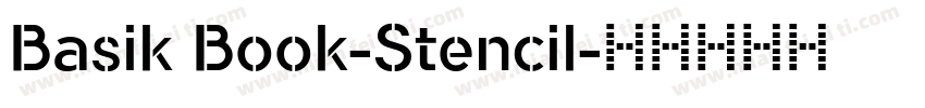 Basik Book-Stencil字体转换